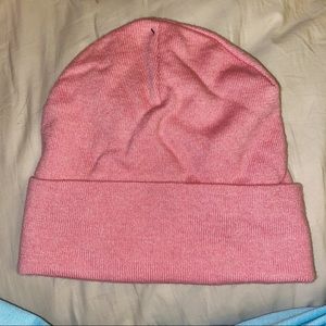 Pink beanie hat baby Barbie solid basic knit winter ski outdoors gift snowspring